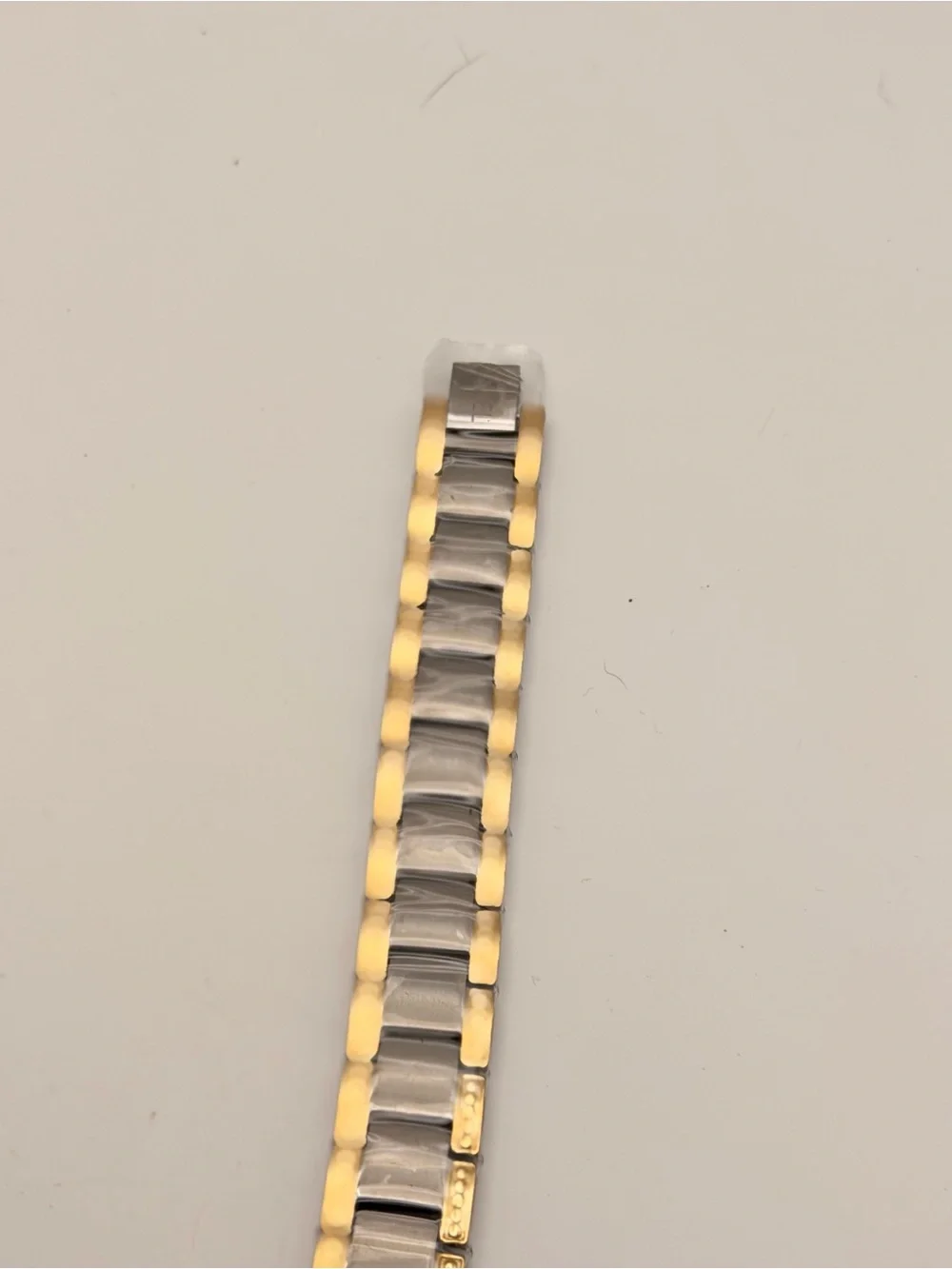Magnetic Bracelet, Gold/Silver With Stones, New